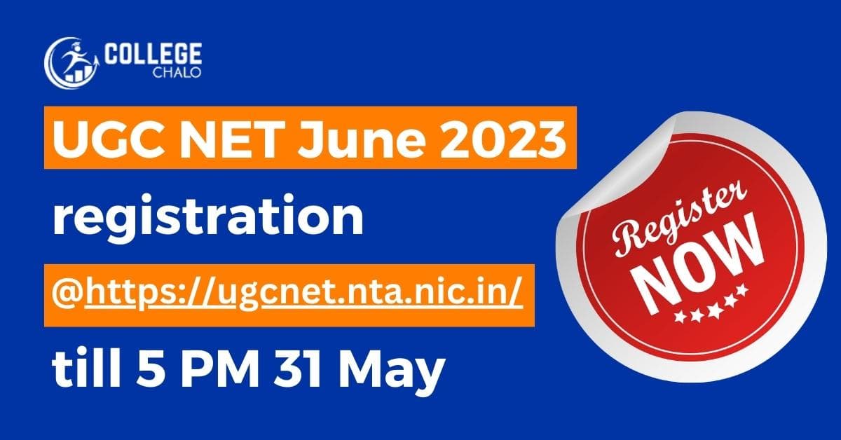 UGC NET June 2023 registration till 31 May, direct link here