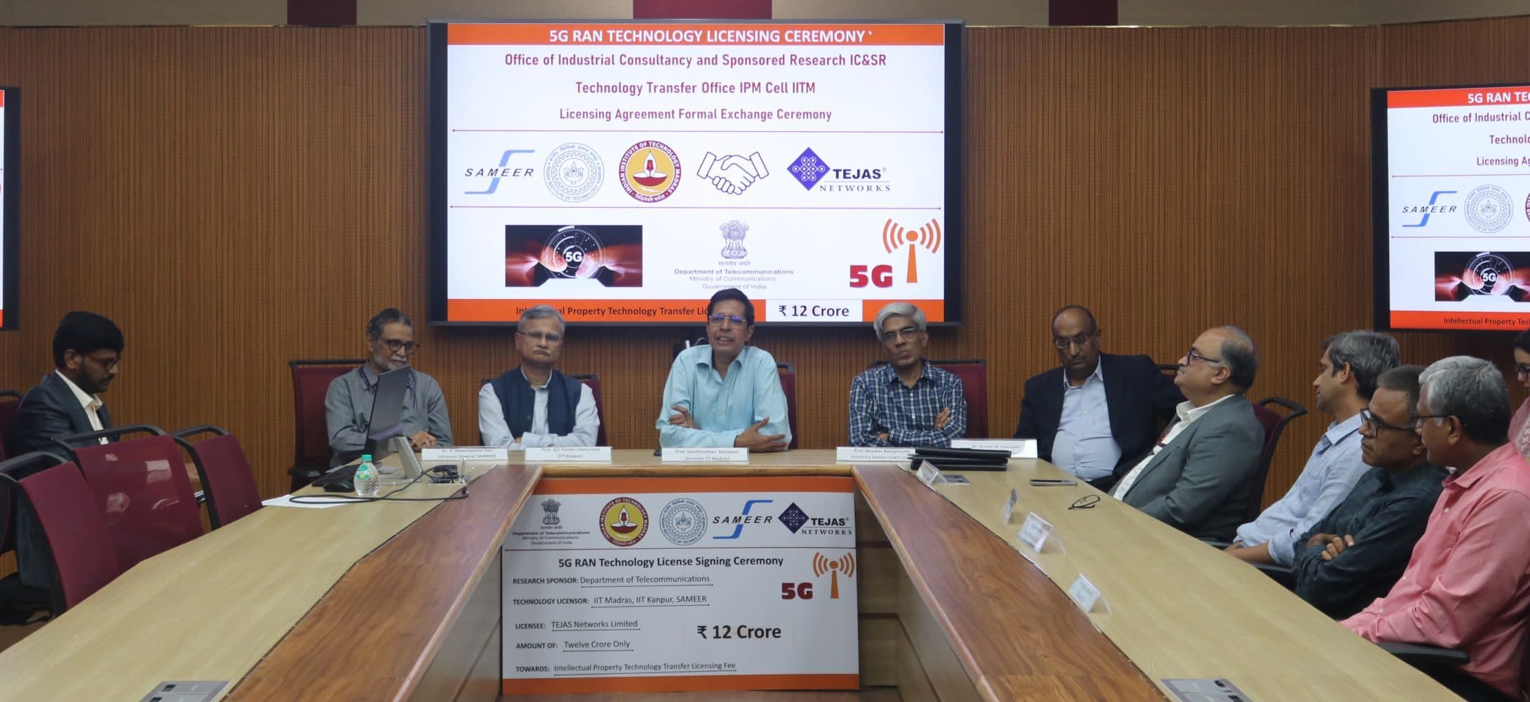 IIT Madras, IIT Kanpur and SAMEER license 5G Tech