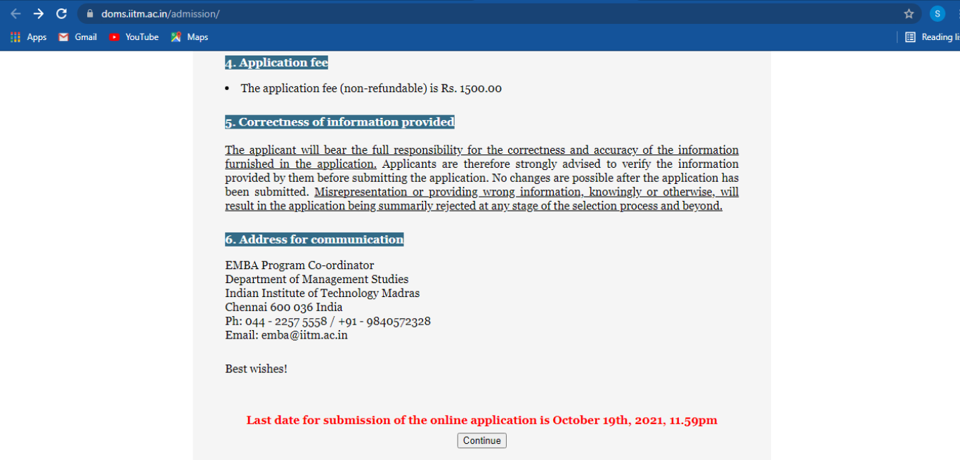 Executive MBA programme