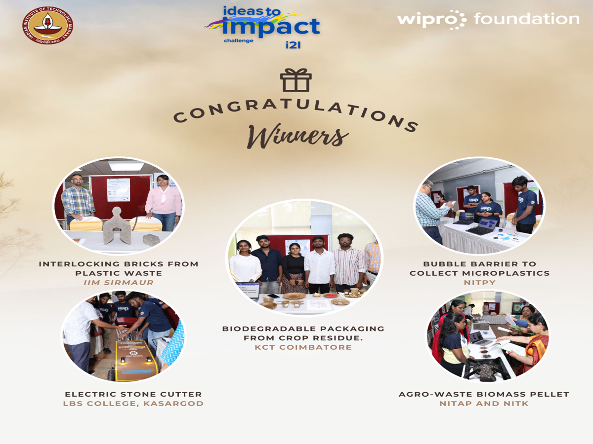 IIT Madras announces winners of great 'ideas to impact' contest