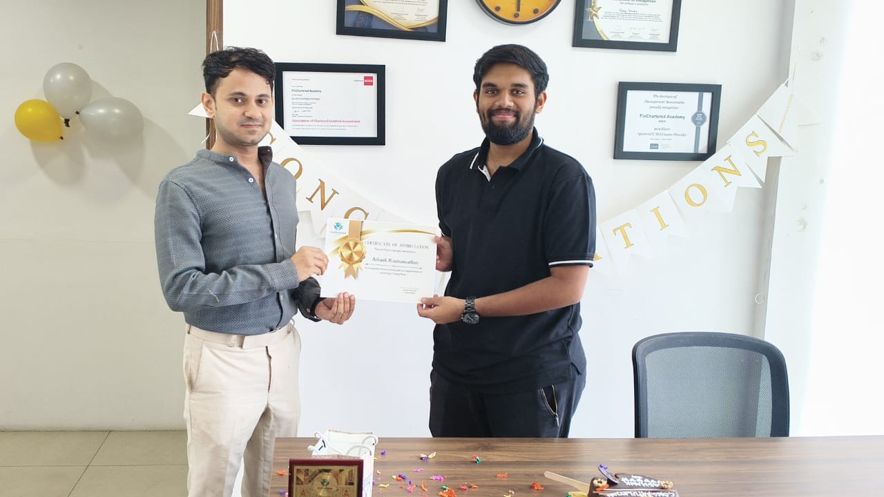 FinChartered Academy student secures great rank