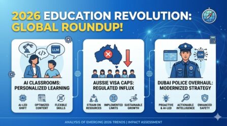 2026 Education Revolution: AI Classrooms, Aussie Visa Caps & Dubai Police Overhaul – Global Roundup!