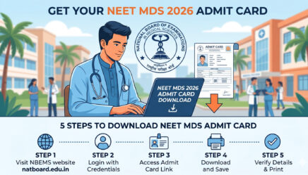 NEET MDS Admit Card 2026 Out Today April 29, 2026,– eligibility criteria, Exam Pattern & Syllabus natboard.edu.in Download Hall Ticket Now