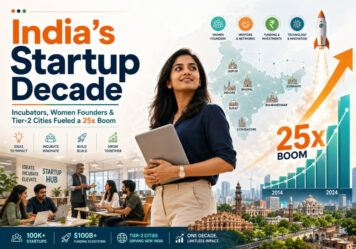 India’s Startup Decade: How Incubators, Women Founders and Tier-2 Cities Fueled a 25x Boom