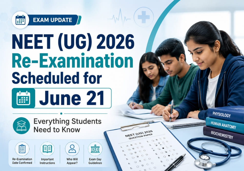 NEET UG 2026 Re-Examination Scheduled for June 21: Everything Students Need to Know