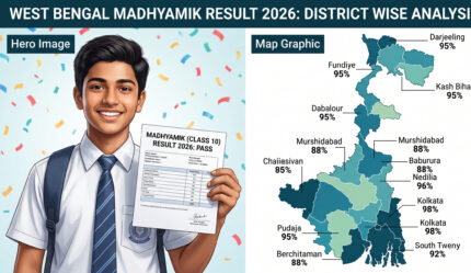 WB Madhyamik Result 2026 OUT: 86.83% Pass Rate, 131 Toppers Announced West Bengal Board Class 10 results declared on May 8, 2026.