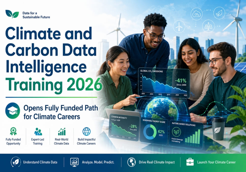 Climate and Carbon Data Intelligence Training 2026 Opens Fully Funded Path for Climate Careers