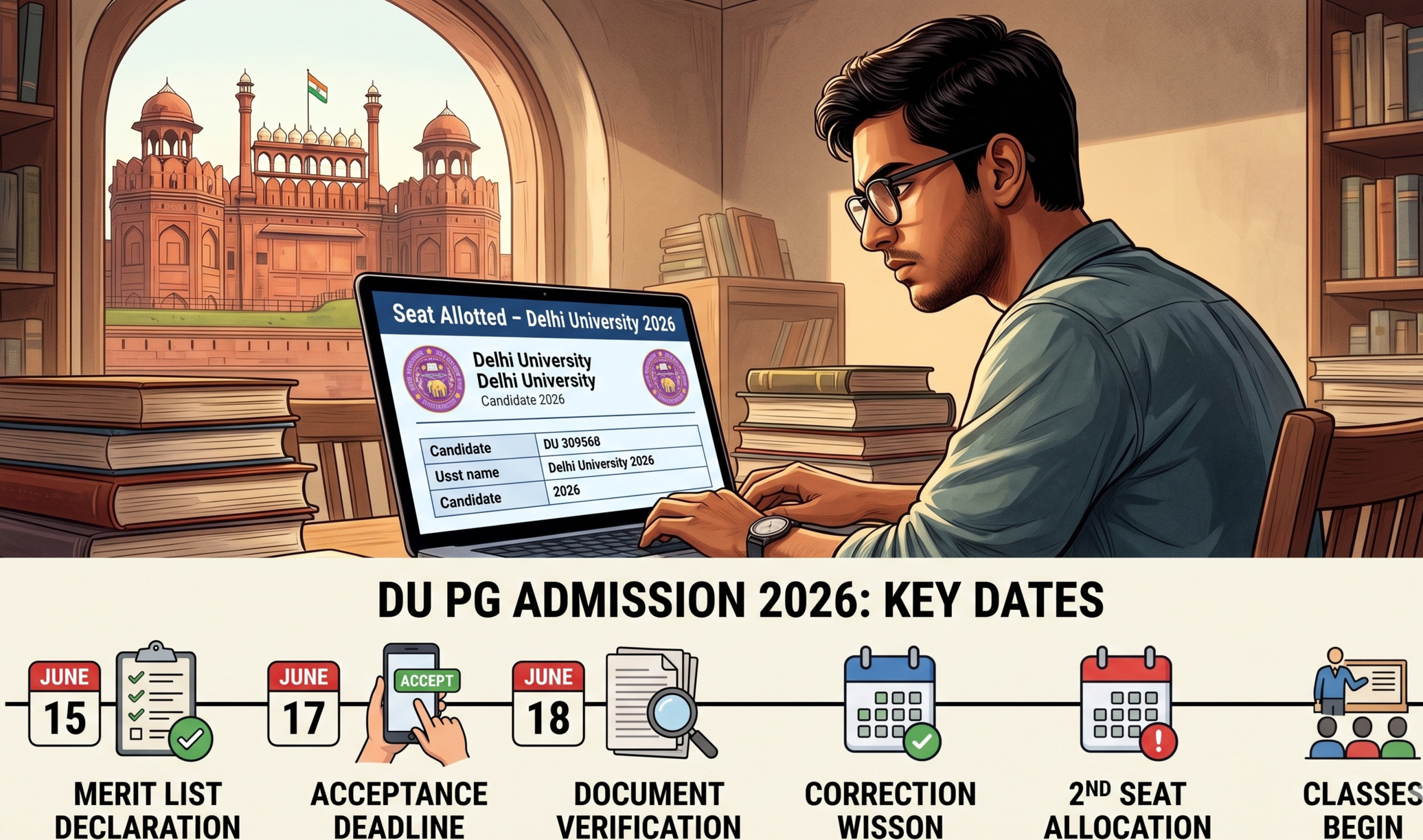 Delhi University PG Admission 2026: CSAS First Merit List Out Accept Your Seat by June 17