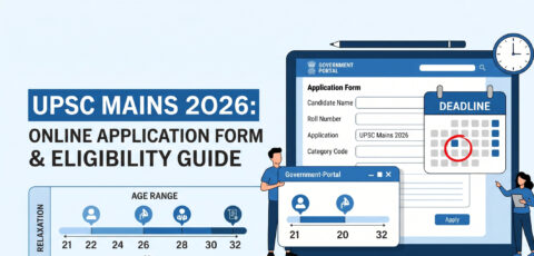 UPSC Civil Services Mains 2026 online form is live. Get last date, eligibility, fees, document checklist, and a smart preparation p