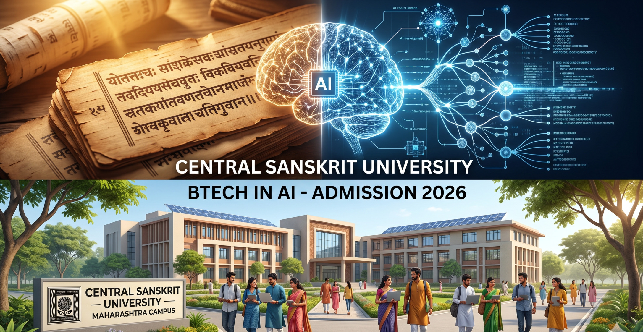 Sanskrit University Launches AICTE BTech AI & Data Science at Nashik. Check eligibility, dates, seats & how to apply by June 30, 2026.