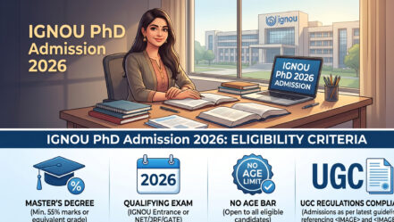 IGNOU PhD Admission 2026 is open for 36+ disciplines. Apply by July 1–15, 2026. Check eligibility, fee structure