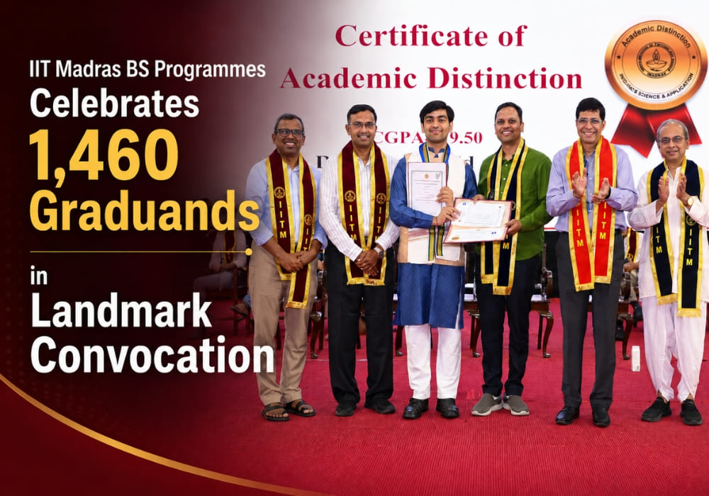 IIT Madras BS Programmes Celebrate 1,460 Graduands in Landmark Convocation