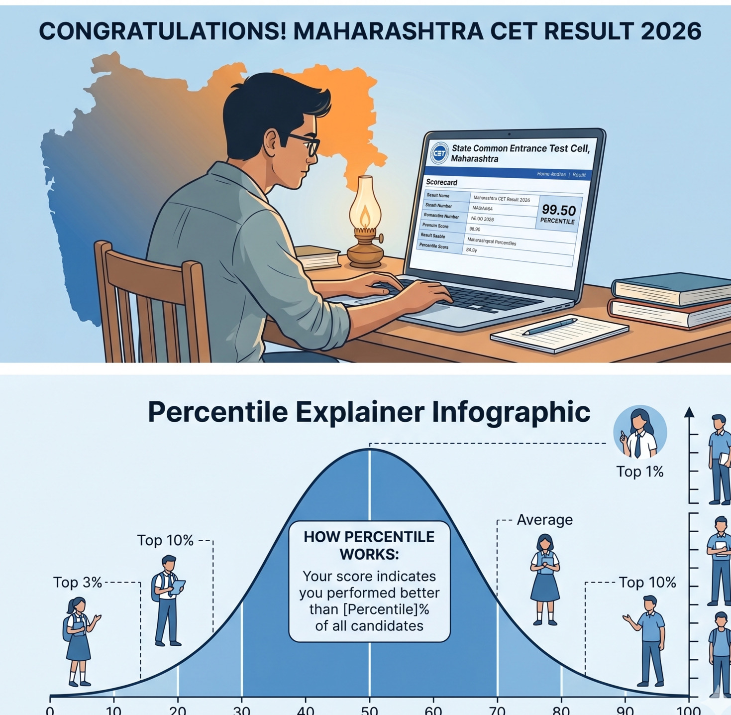 Maharashtra CET Result 2026: Percentile Score, Complete Guide eligibility criteria, important dates, and what to do after results