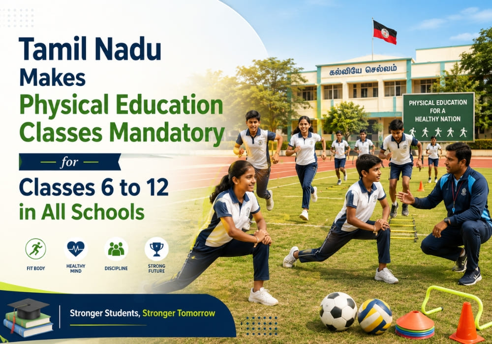 Tamil Nadu Makes Physical Education Classes Mandatory for Classes 6 to 12 in All Schools