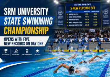 SRM University State Swimming Championship Opens with Five New Records on Day One