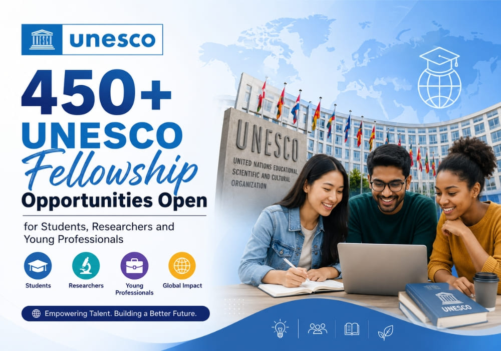 450+ UNESCO Fellowship Opportunities Open for Students, Researchers and Young Professionals