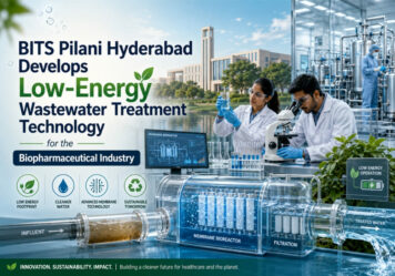 BITS Pilani Hyderabad Develops Low-Energy Wastewater Treatment Technology for the Biopharmaceutical Industry