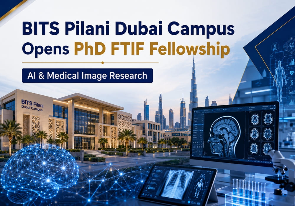 BITS Pilani Dubai Campus Opens PhD FTIF Fellowship for AI and Medical Image Research