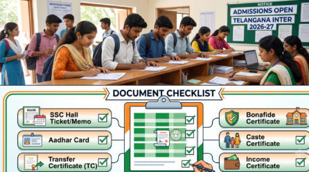 Telangana Inter Admissions 2026: Phase II Registration Open Till July 31 Get eligibility, dates, documents, and a step-by-step