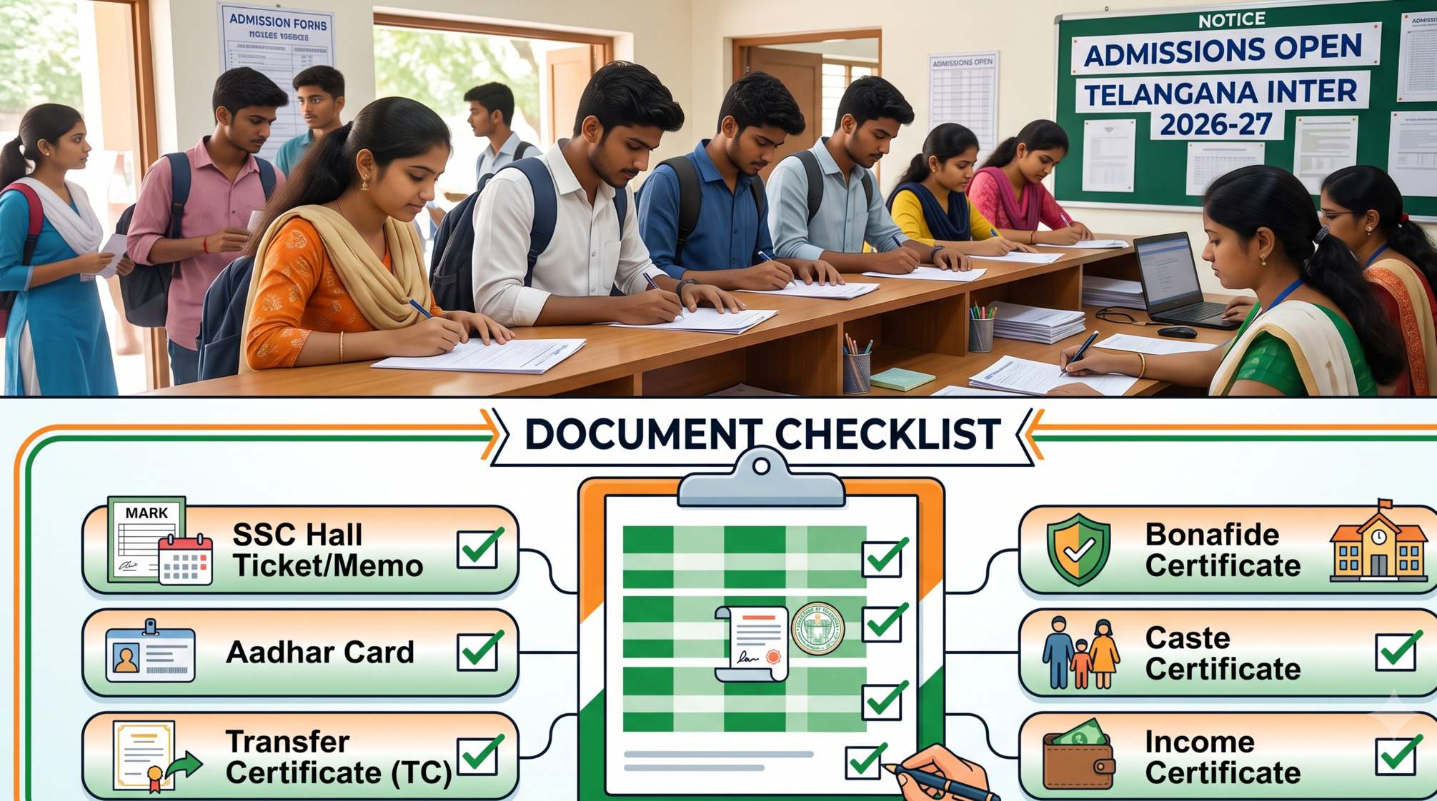 Telangana Inter Admissions 2026: Phase II Registration Open Till July 31 Get eligibility, dates, documents, and a step-by-step