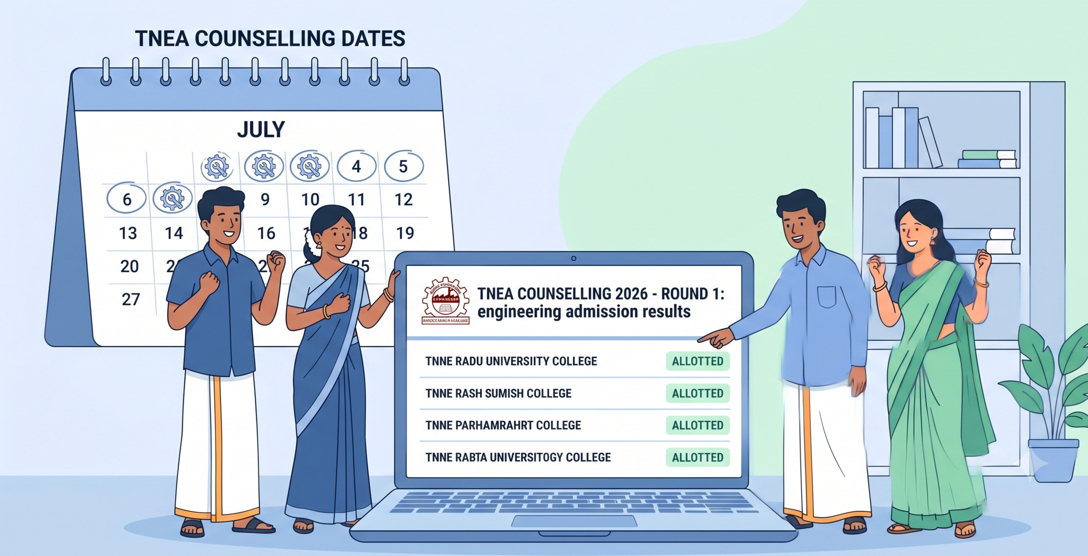 TNEA counselling 2026 Round 1 choice filling is open till July 22. Get the full schedule, eligibility, seat allotment