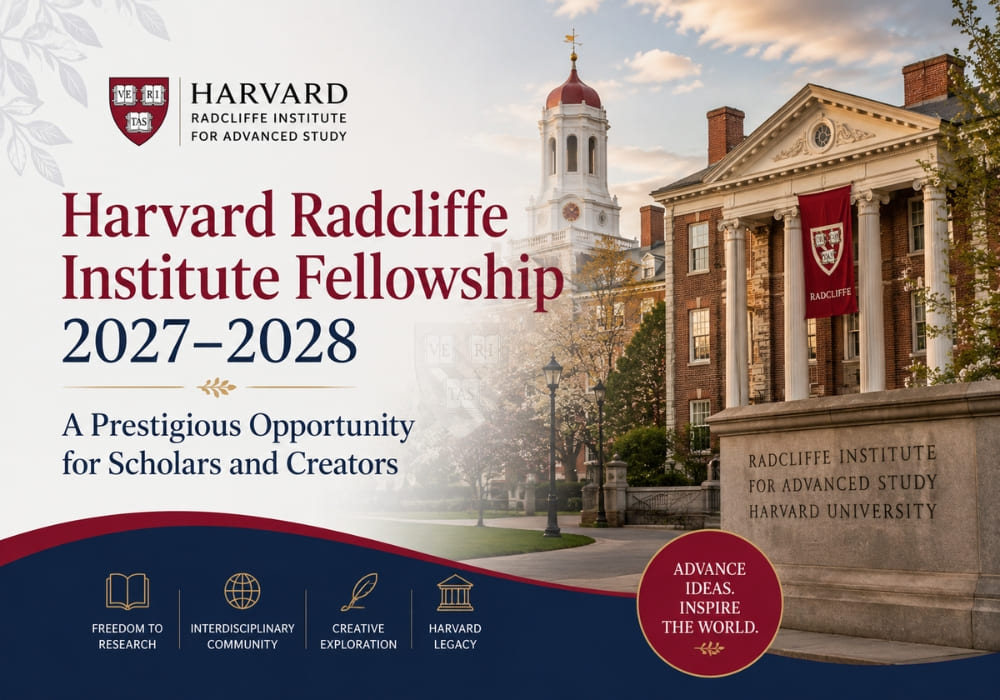 Harvard Radcliffe Institute Fellowship 2027–2028: A Prestigious Opportunity for Scholars and Creators