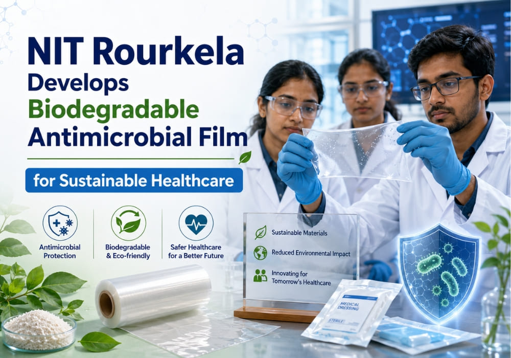 NIT Rourkela Develops Biodegradable Antimicrobial Film for Sustainable Healthcare
