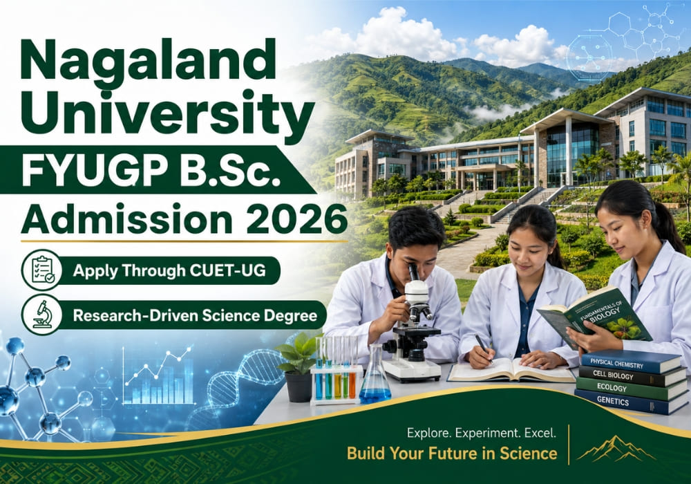 Nagaland University FYUGP B.Sc. Admission 2026: Apply Through CUET-UG for a Research-Driven Science Degree