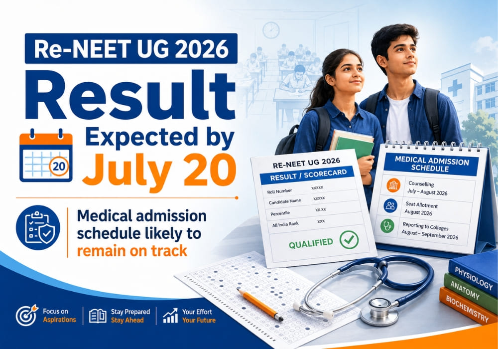 Re-NEET UG 2026 Result Expected on or Before July 20; NTA Likely to Keep Medical Admission Schedule on Track