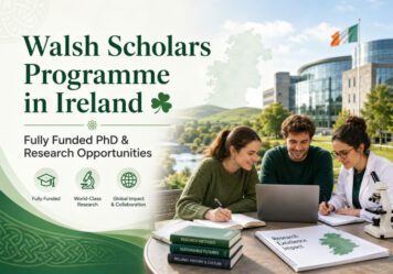Walsh Scholars Programme in Ireland: Fully Funded PhD and Research Opportunities