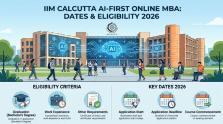 IIM Calcutta plans an AI-first online MBA accepting CAT, GMAT & GRE scores. Get eligibility, expected dates