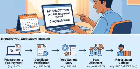 AP EAMCET 2026 final phase seat allotment releases Aug 26 at cap.apcfss.in. Get dates, eligibility, reporting steps,