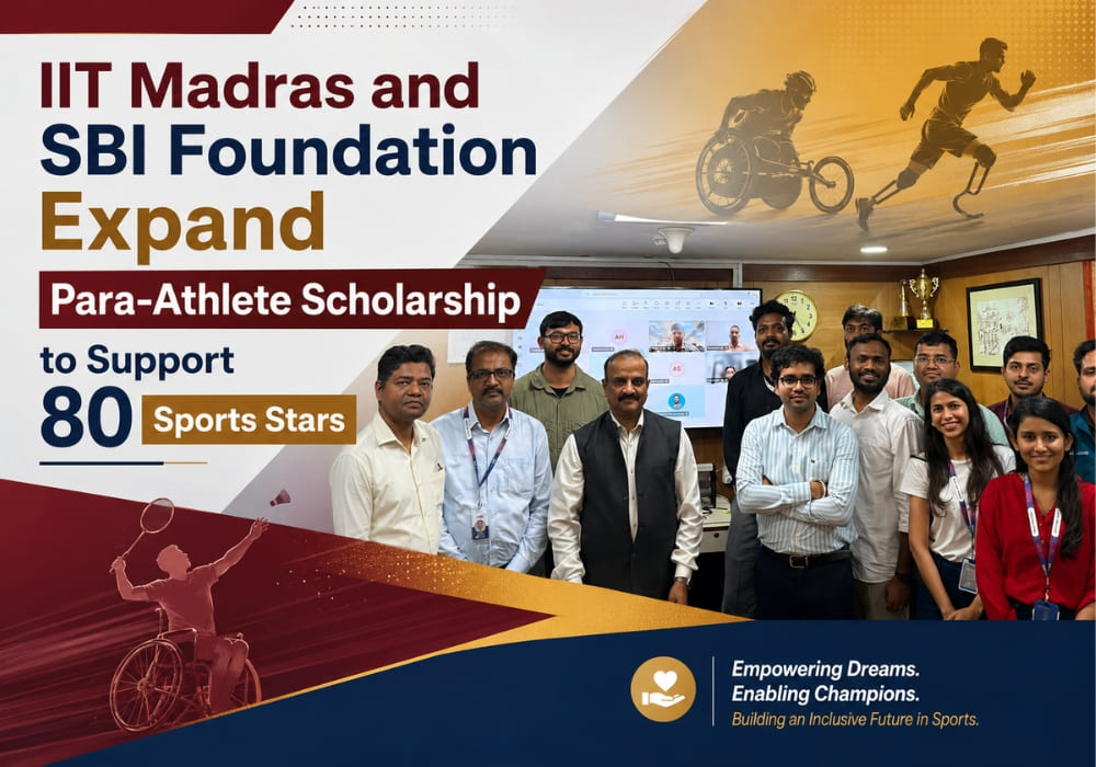 IIT Madras and SBI Foundation Expand Para-Athlete Scholarship to Support 80 Sports Stars