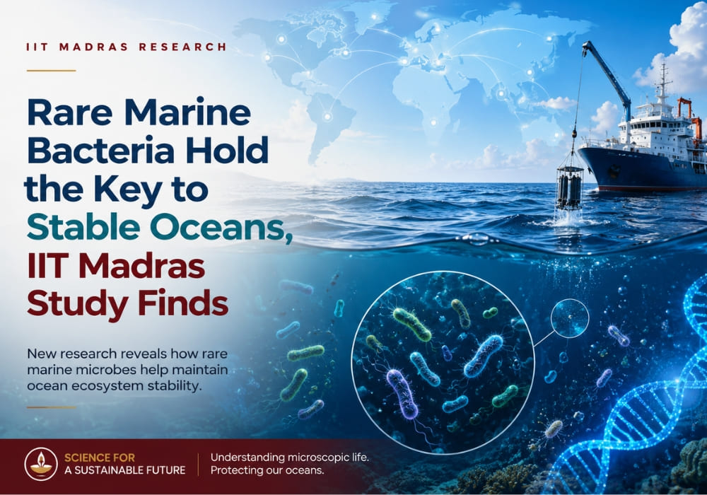 Rare Marine Bacteria Hold the Key to Stable Oceans, IIT Madras Study Finds