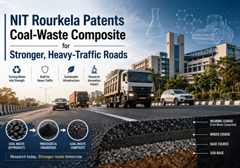 NIT Rourkela Patents Coal-Waste Composite for Stronger, Heavy-Traffic Roads