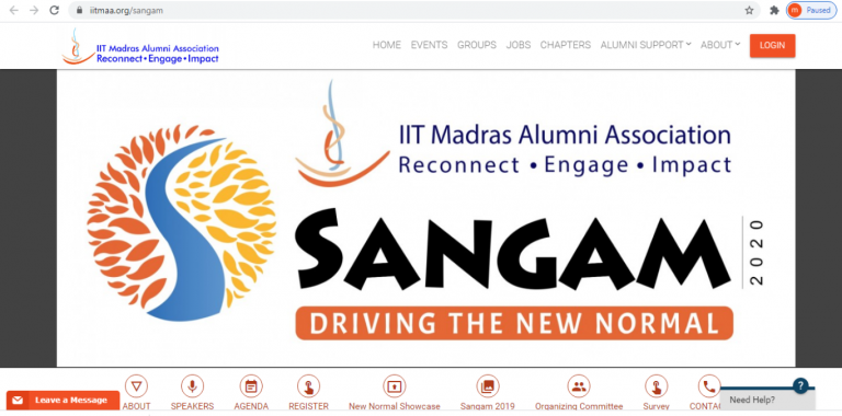 IITM Alumni Association to conduct great Sangam online