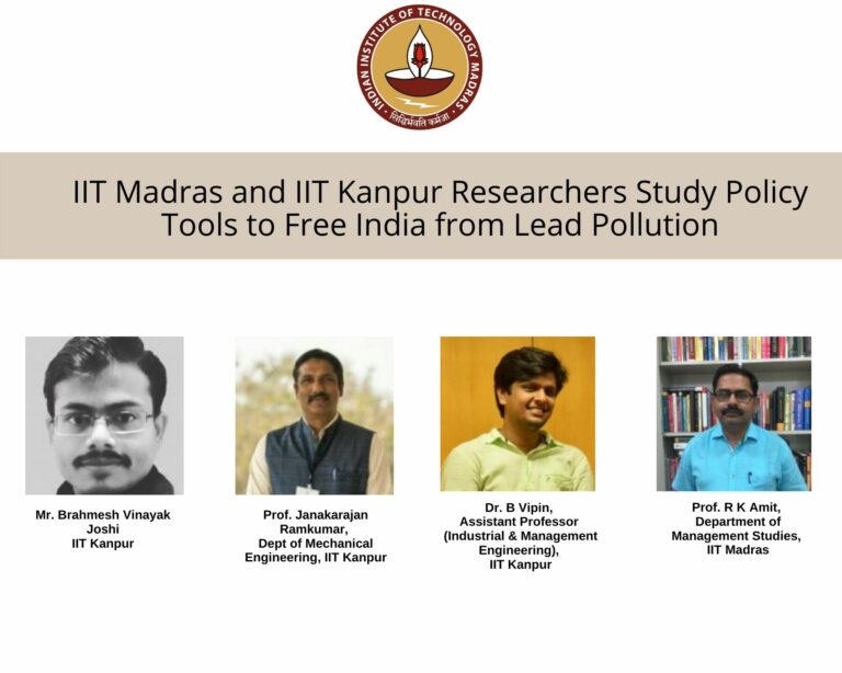 IIT Madras and IIT Kanpur researchers study policy tools