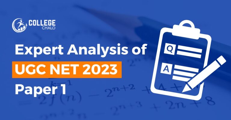 Expert Analysis Of UGC NET 2023 Paper 1