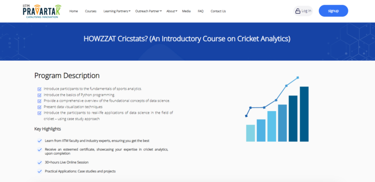 IIT Madras PTF launches cricket analytics course, link to enroll avbl here