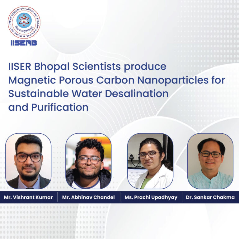 IISER Bhopal researchers produce magnetic porous carbon nanoparticles