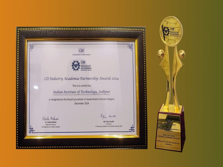 IIT Jodhpur shines great at CII annual summit, wins award