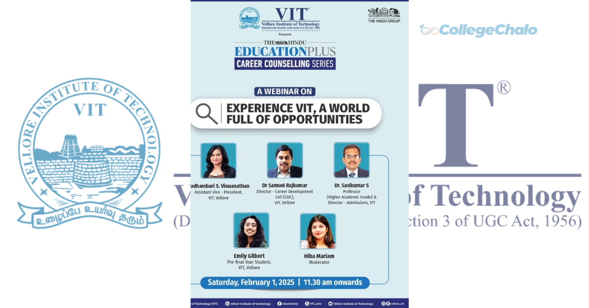 Join an Exclusive Webinar: &#8220;Experiencing VIT: A World Full of Opportunities&#8221;