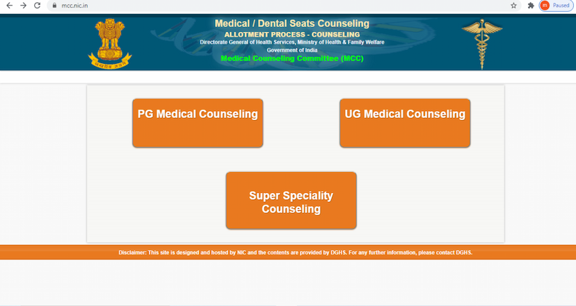 NEET UG counselling
