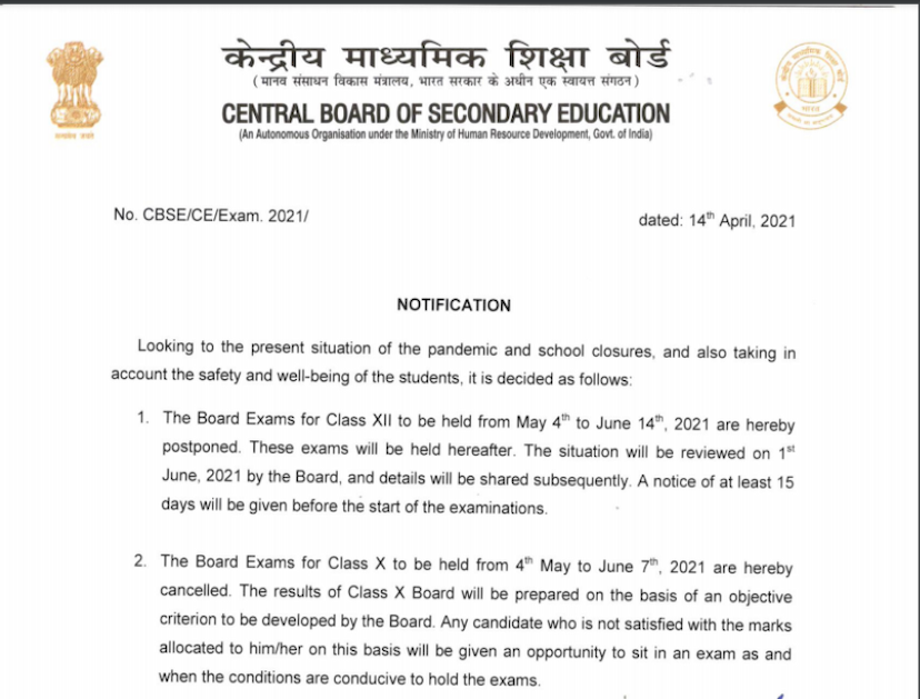 Board Exams 2021
