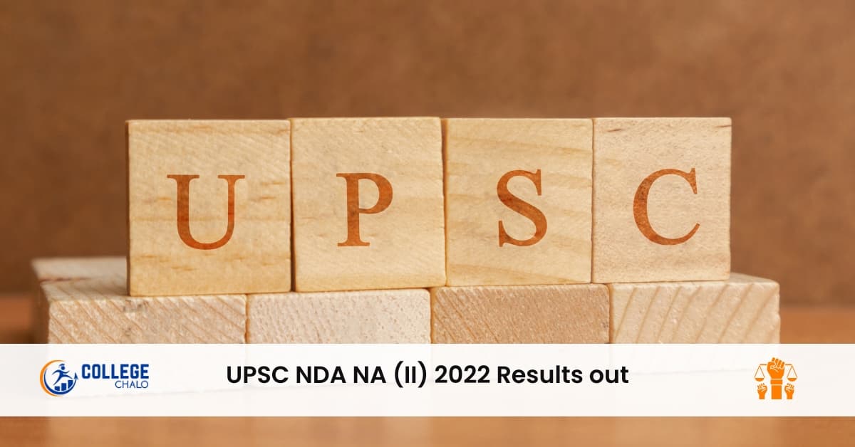 NDA and NA II 2022 exam results are out NDA and NA II 2022 exam results are out