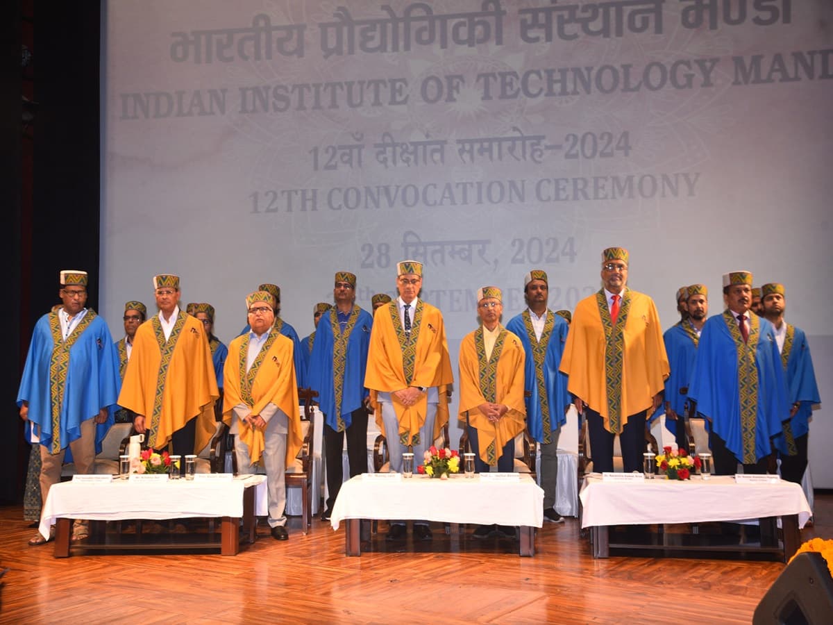 IIT Mandi conducts great 12th convocation, 636 degrees conferred IIT Mandi conducts great 12th convocation, 636 degrees conferred
