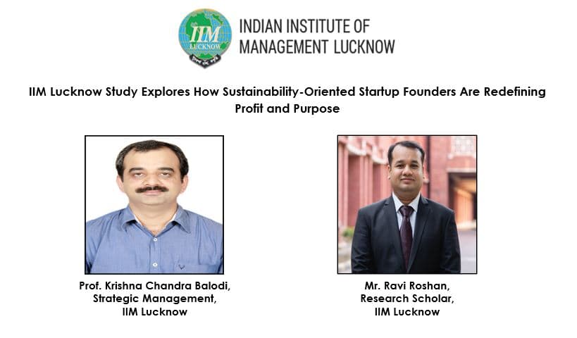 IIM Lucknow study explores great sustainability IIM Lucknow study explores great sustainability