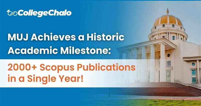MUJ Achieves a Historic Academic Milestone: 2000+ Scopus Publications in a Single Year! MUJ Achieves a Historic Academic Milestone: 2000+ Scopus Publications in a Single Year!