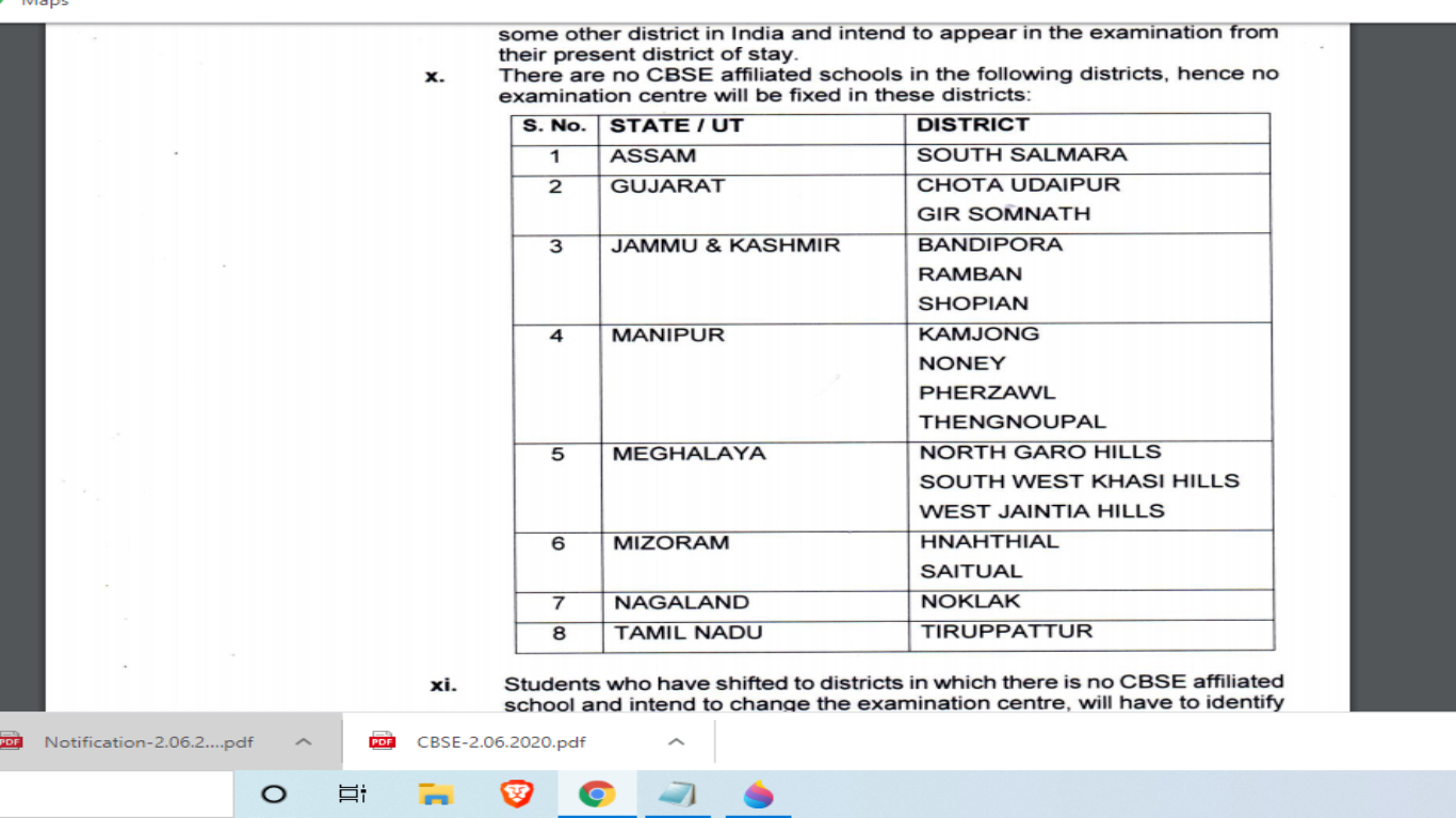 CBSE 2020 Exams