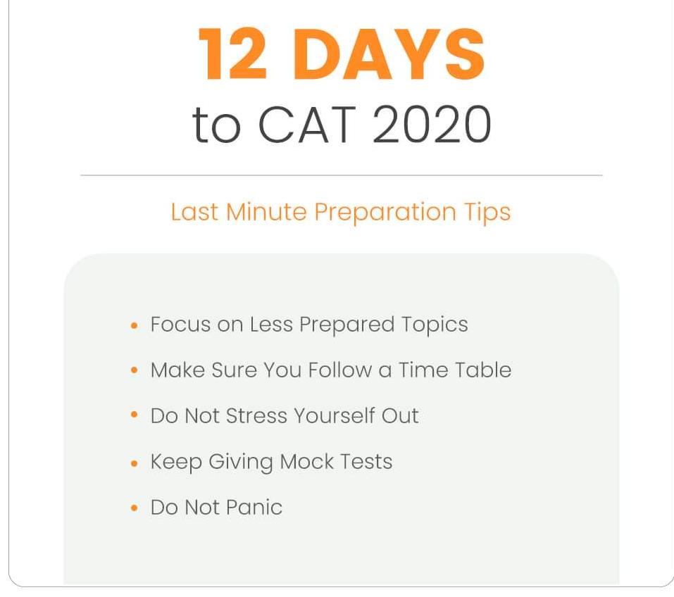 2020 CAT Exam